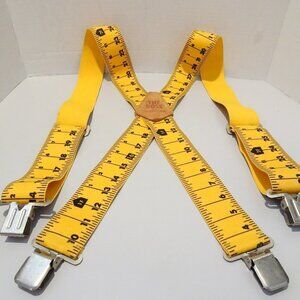 The Boss Ruler Measure Tape Yardstick Suspenders Construction Dad Men’s Teacher